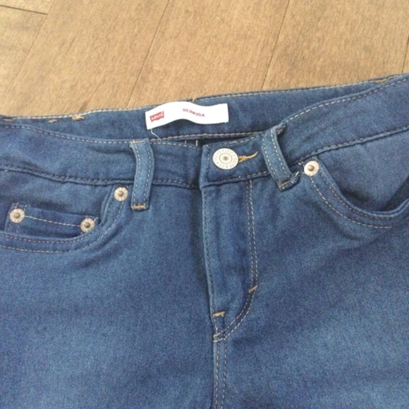 Girls blue Jean shorts- High rise - Picture 4 of 4